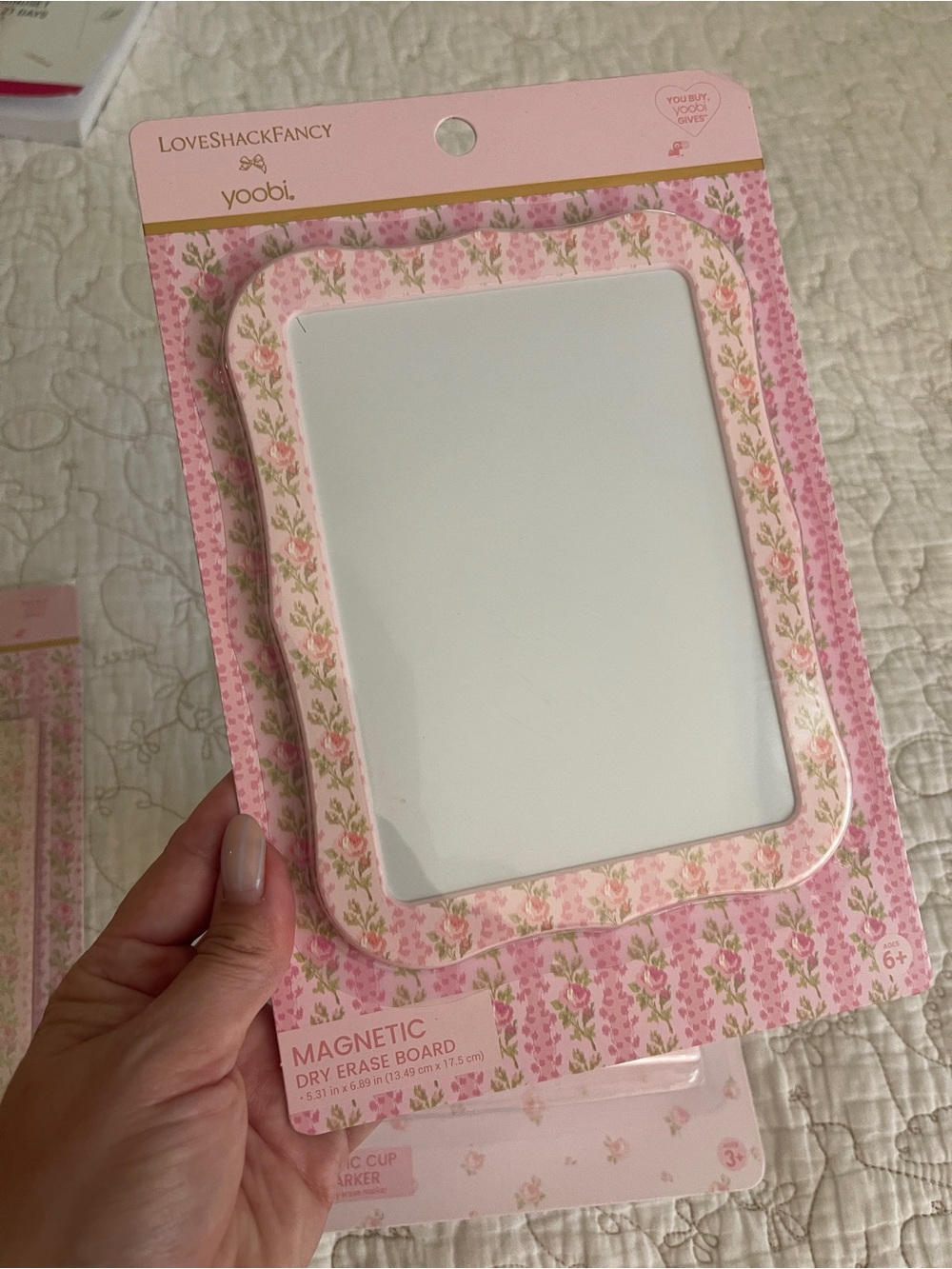 New LoveShackFancy x Yoobi Target Magnetic Locker Essentials Set 3pc NWT Mirror - Picture 2 of 4